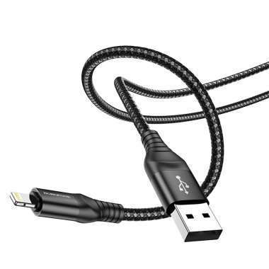 Кабель для Apple Borofone BX56 (USB - lightning) (черный) — 5