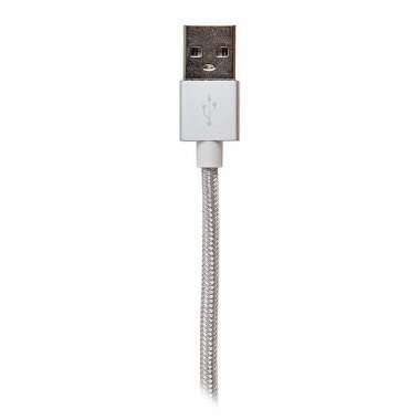 Кабель для Apple budi M8J180 (USB - lightning) (серебистый) — 3