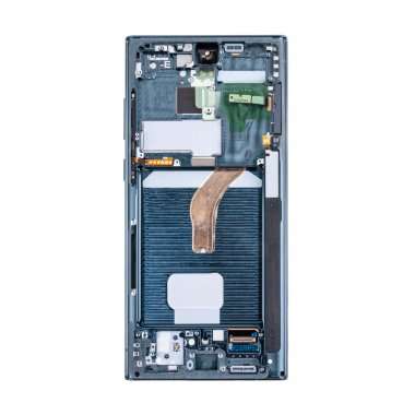 Дисплейный модуль с тачскрином для Samsung Galaxy S22 Ultra (S9080) (зеленый) &mdash; 1