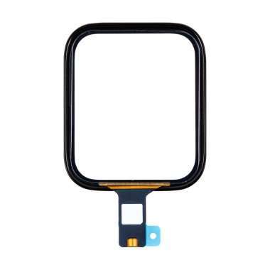 Стекло с тачскрином для Apple Watch SE 44 mm в сборе с OCA пленкой (черное)