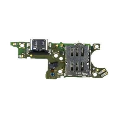 Шлейф для Huawei Honor X9b плата на системный разъем/разъем SIM/микрофон - Премиум