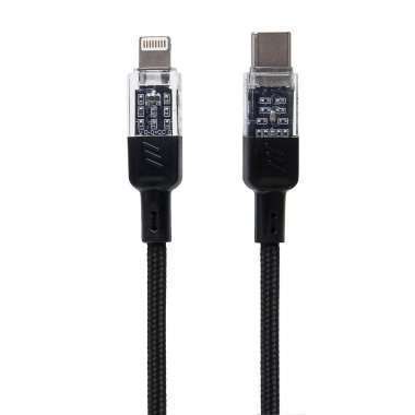 Кабель Hoco U129 Spirit (Type C - lightning) 120см 3A (черный) — 1