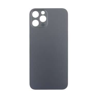 Задняя крышка для Apple iPhone 12 Pro (серый) (стекло, узкий вырез под камеру, логотип) - Премиум — 2