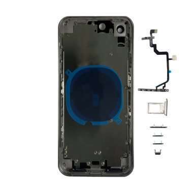 Корпус для Apple iPhone Xr в стиле iPhone 16 Pro (серый) — 1